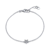Diamond Plum Blossom Flower Bracelet - Dracakis Jewellers